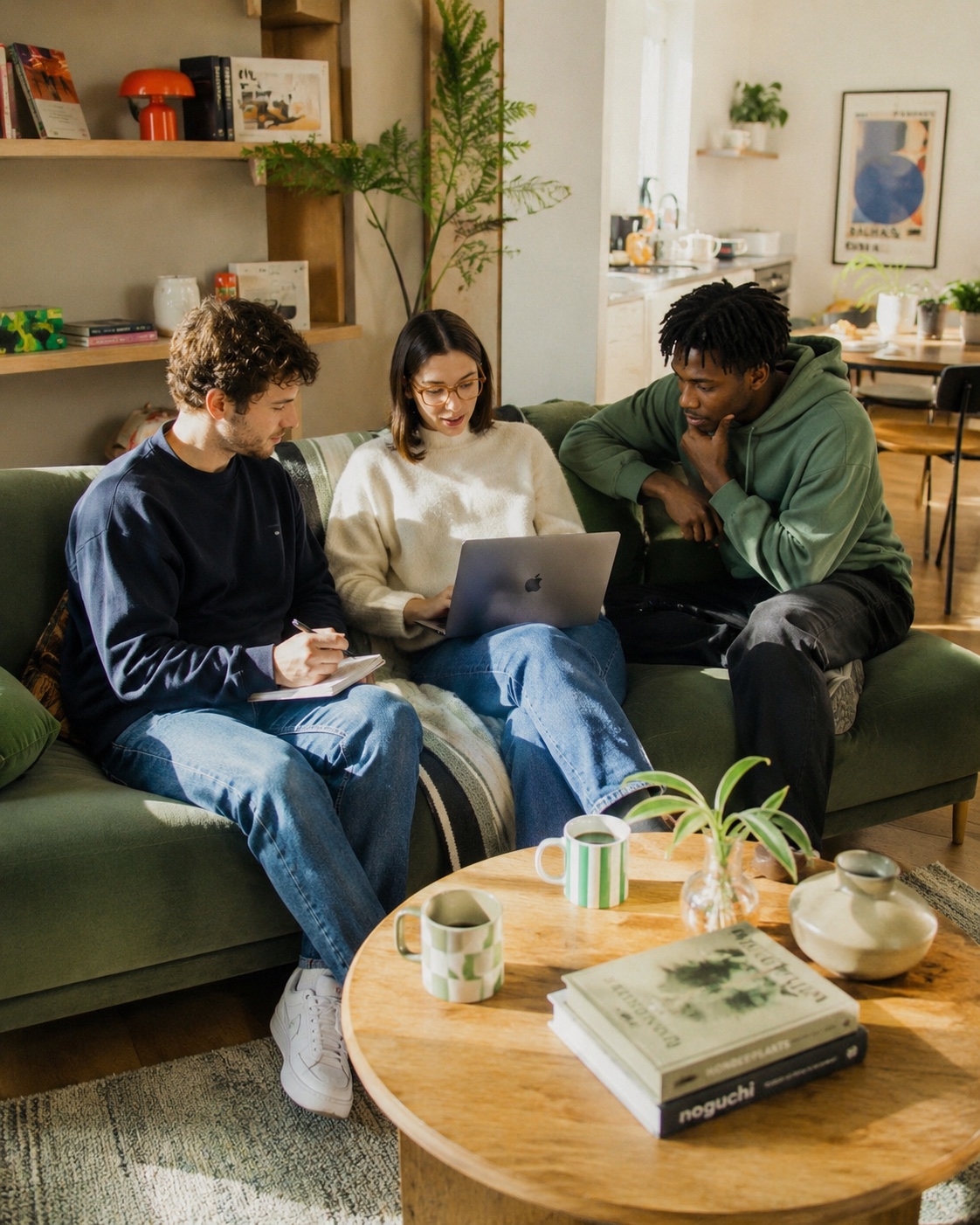 Étudiants de LIV Campus en terrasse