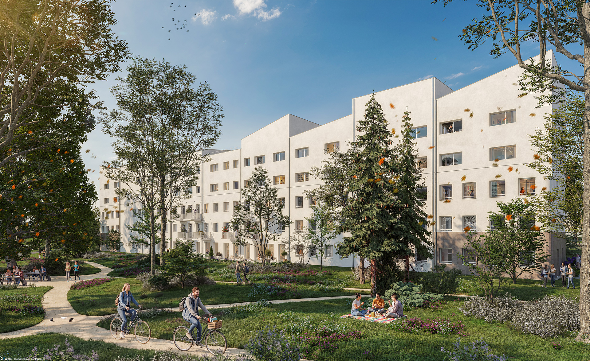 LIV Parc — résidence neuve à Rennes nord, près de la coulée verte de la Prairie Saint-Martin